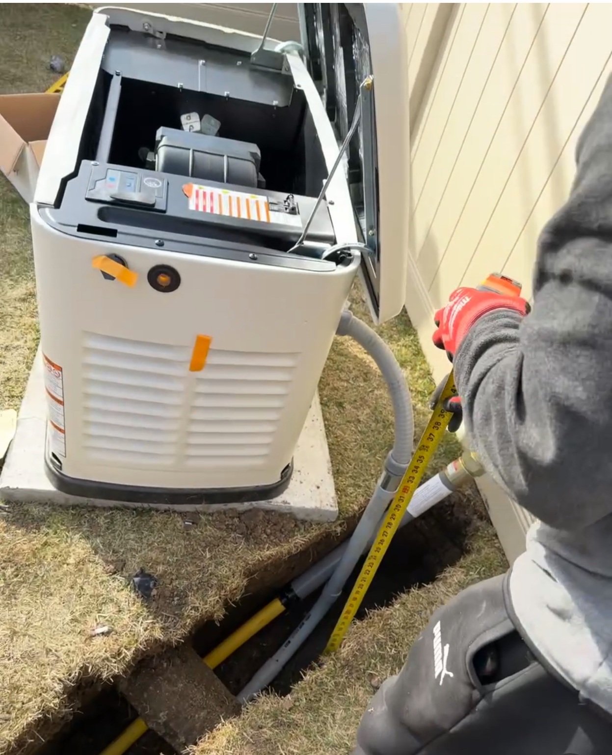 Generator installation work