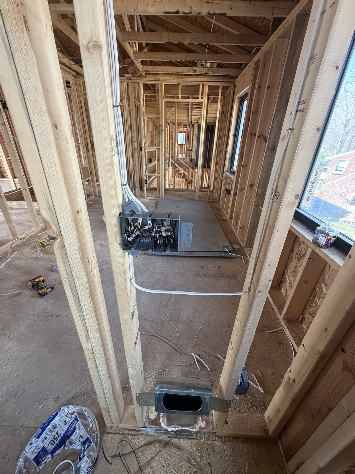 New construction electrical wiring
